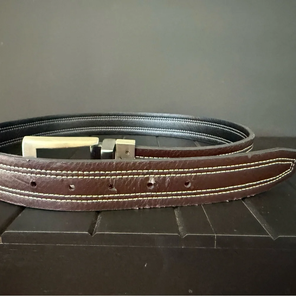Nike Golf men’s reversible black brown leather belt 34